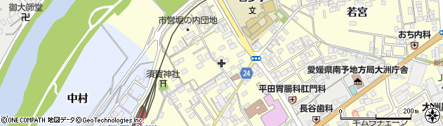 愛媛県大洲市若宮355周辺の地図