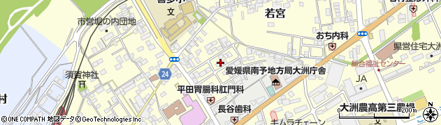 愛媛県大洲市若宮697周辺の地図