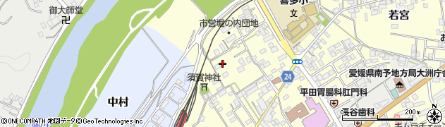 愛媛県大洲市若宮378周辺の地図