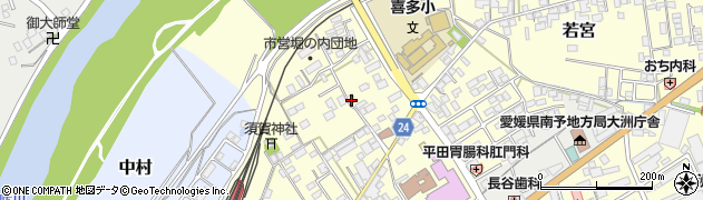 愛媛県大洲市若宮359周辺の地図