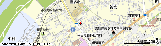 愛媛県大洲市若宮717周辺の地図