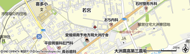 愛媛県大洲市若宮992周辺の地図