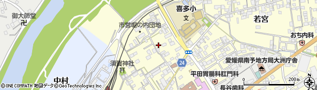 愛媛県大洲市若宮361周辺の地図