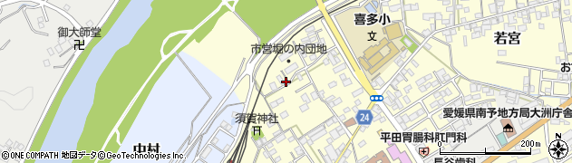 愛媛県大洲市若宮299周辺の地図