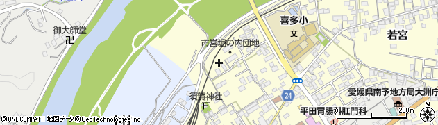 愛媛県大洲市若宮301周辺の地図