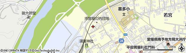 愛媛県大洲市若宮300周辺の地図