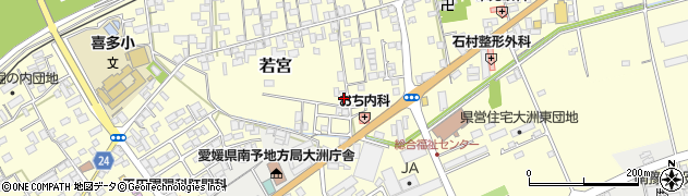 愛媛県大洲市若宮825周辺の地図