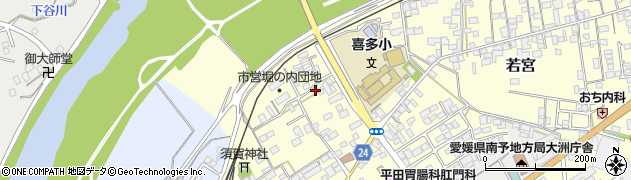 愛媛県大洲市若宮311周辺の地図