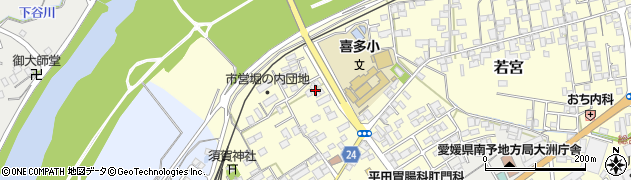 愛媛県大洲市若宮314周辺の地図