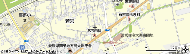 愛媛県大洲市若宮984周辺の地図