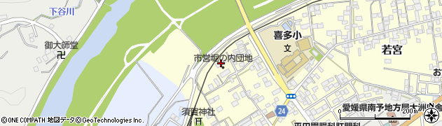 愛媛県大洲市若宮291周辺の地図