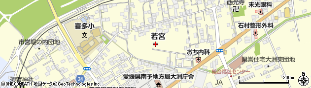 愛媛県大洲市若宮810周辺の地図