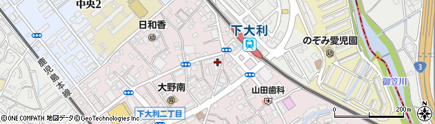 大野城下大利郵便局 ＡＴＭ周辺の地図