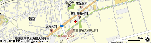 愛媛県大洲市若宮294周辺の地図