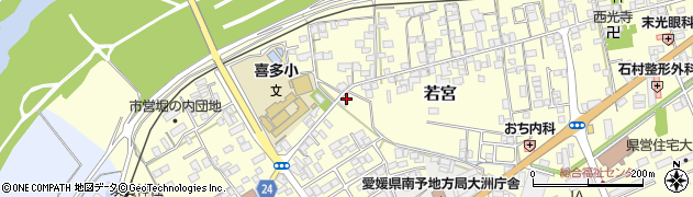 愛媛県大洲市若宮760周辺の地図