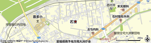 愛媛県大洲市若宮808周辺の地図