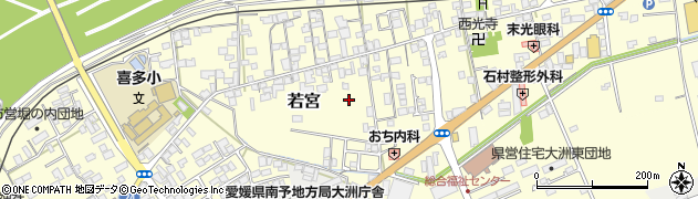 愛媛県大洲市若宮800周辺の地図
