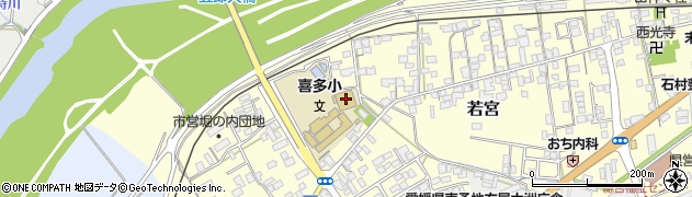 愛媛県大洲市若宮326周辺の地図