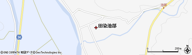 大分県豊後高田市田染池部周辺の地図
