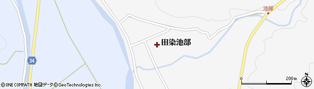 大分県豊後高田市田染池部周辺の地図