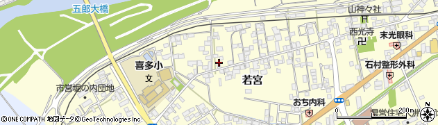 愛媛県大洲市若宮152周辺の地図