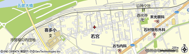 愛媛県大洲市若宮109周辺の地図
