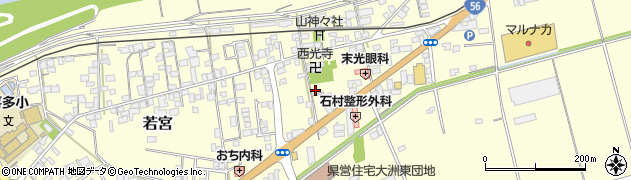 愛媛県大洲市若宮881周辺の地図