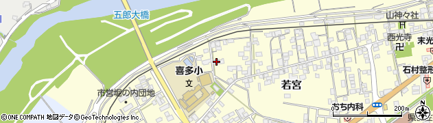 愛媛県大洲市若宮225周辺の地図