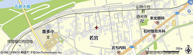 愛媛県大洲市若宮108周辺の地図