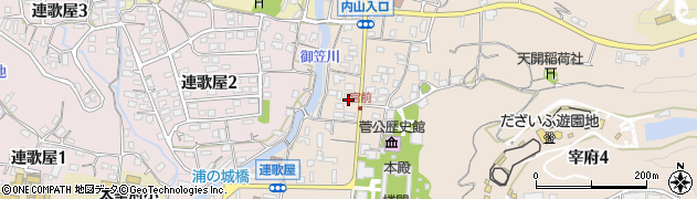 セブンイレブン太宰府三条店周辺の地図
