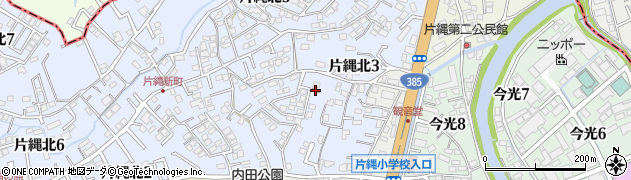 福岡県那珂川市片縄北3丁目周辺の地図
