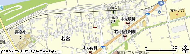 愛媛県大洲市若宮859周辺の地図