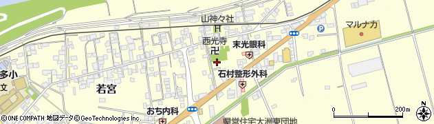 愛媛県大洲市若宮880周辺の地図