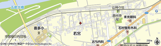 愛媛県大洲市若宮107周辺の地図