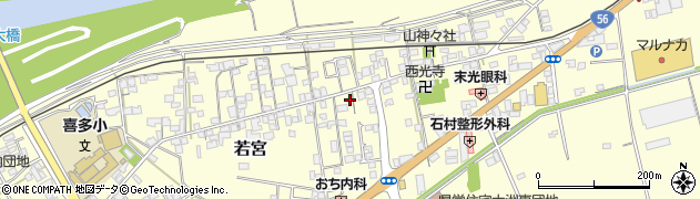 愛媛県大洲市若宮856周辺の地図
