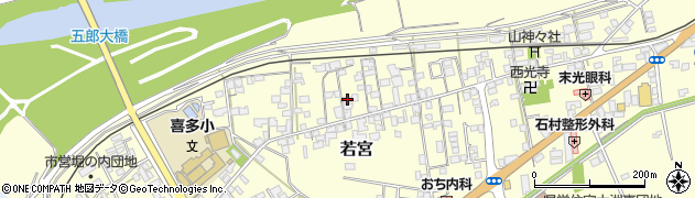 愛媛県大洲市若宮115周辺の地図