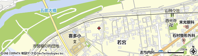 愛媛県大洲市若宮195周辺の地図