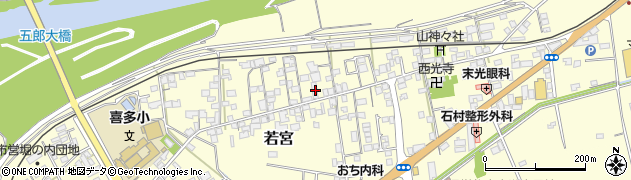 愛媛県大洲市若宮89周辺の地図