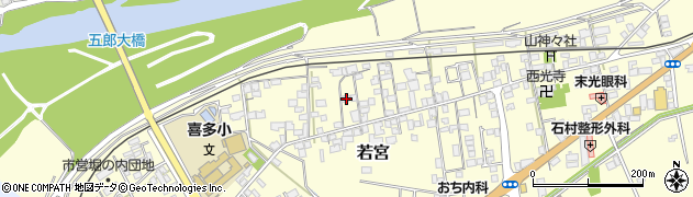 愛媛県大洲市若宮136周辺の地図