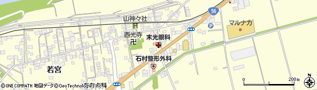 愛媛県大洲市若宮888周辺の地図