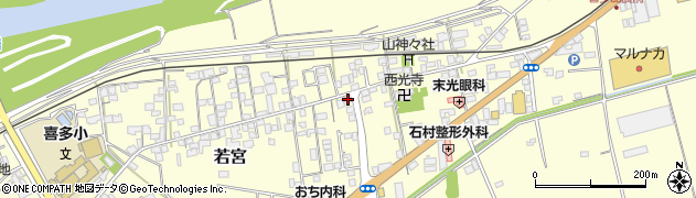 愛媛県大洲市若宮863周辺の地図