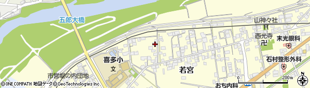 愛媛県大洲市若宮198周辺の地図