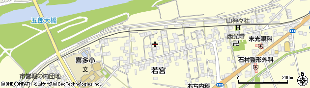 愛媛県大洲市若宮119周辺の地図