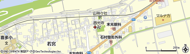 愛媛県大洲市若宮872周辺の地図