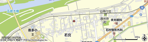 愛媛県大洲市若宮93周辺の地図