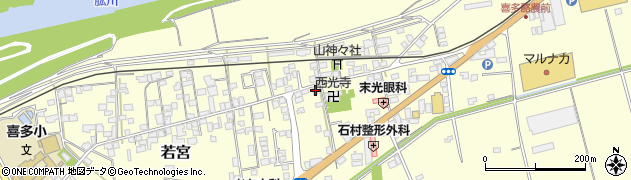 愛媛県大洲市若宮871周辺の地図