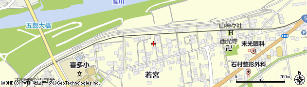 愛媛県大洲市若宮120周辺の地図