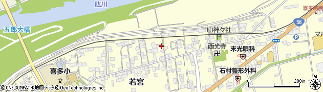 愛媛県大洲市若宮82周辺の地図