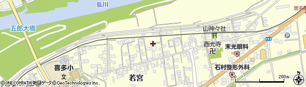 愛媛県大洲市若宮86周辺の地図