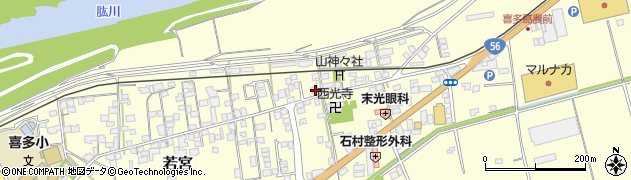 愛媛県大洲市若宮42周辺の地図